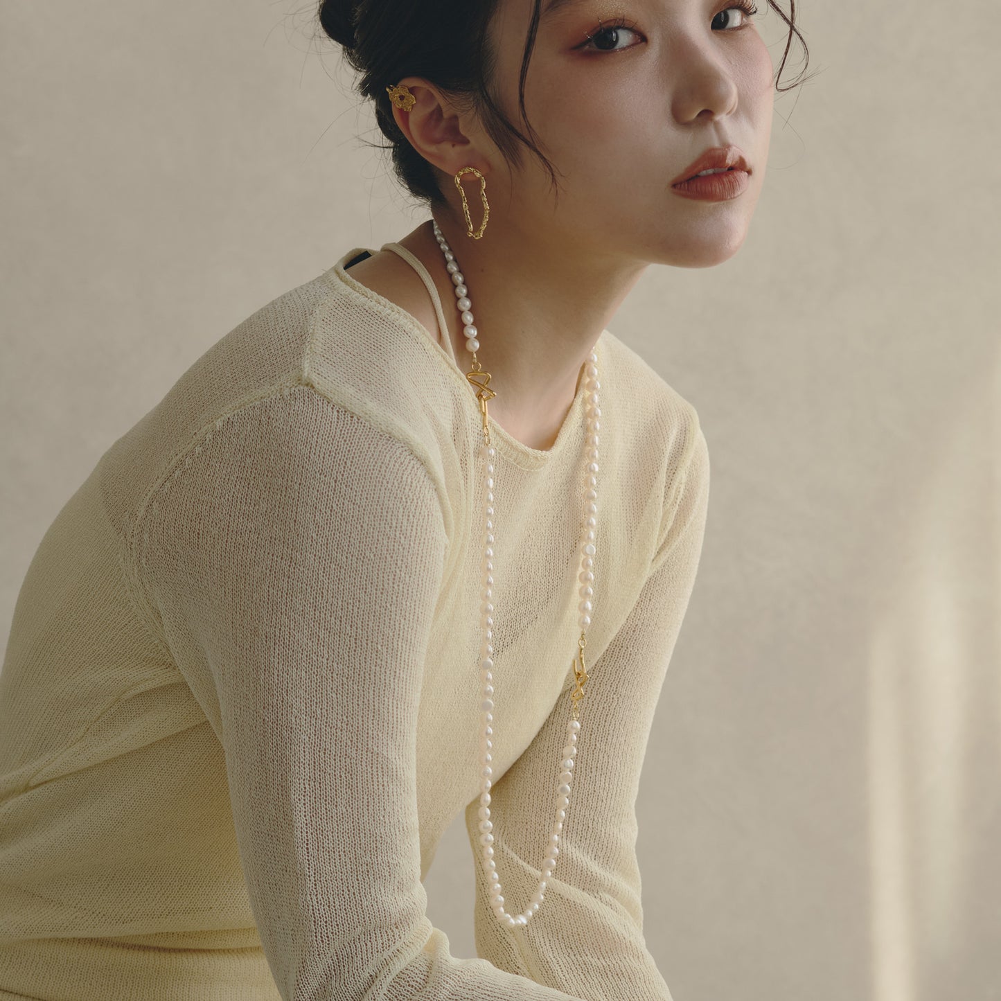 Ribboned Infinity Necklace