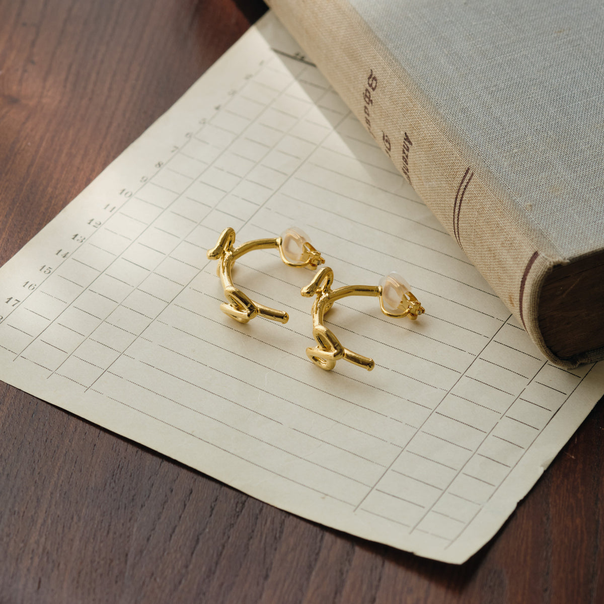 Ribboned Infinity Pierce / Earrings