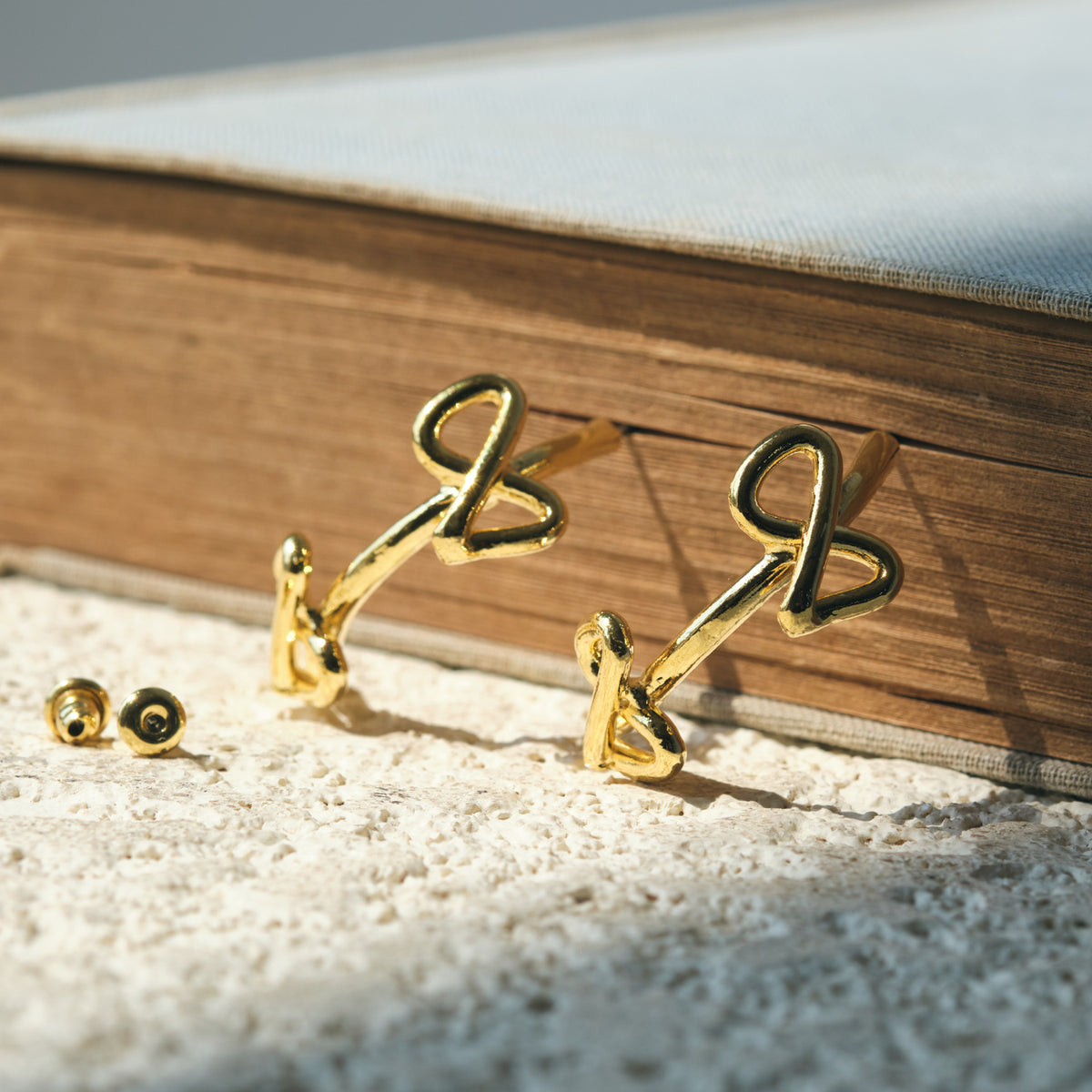 Ribboned Infinity Pierce / Earrings