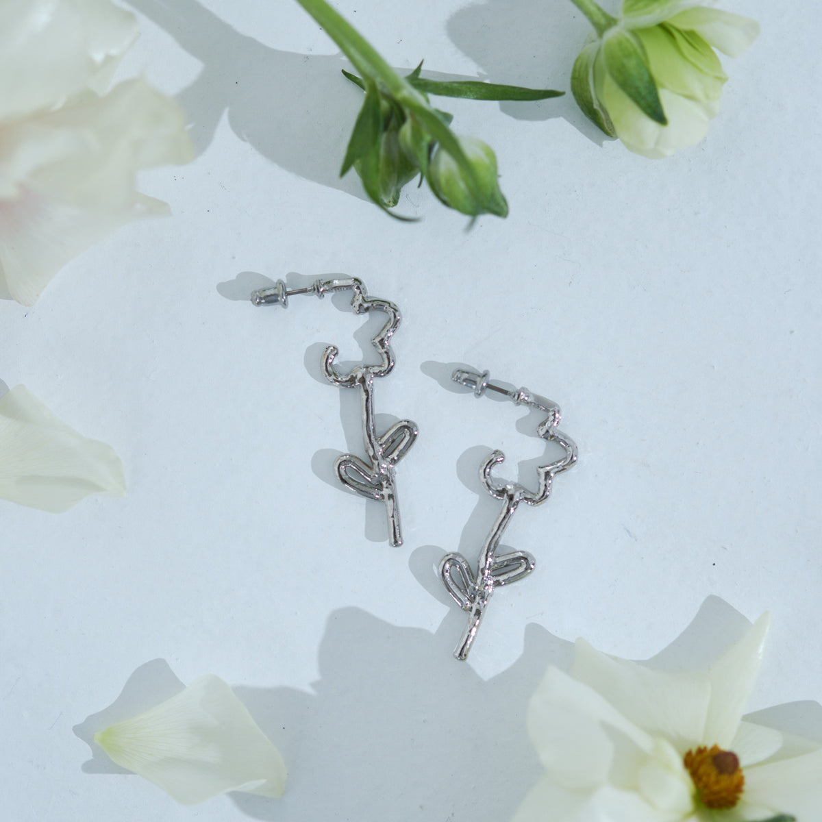 Tube Flower Pierce/Earrings