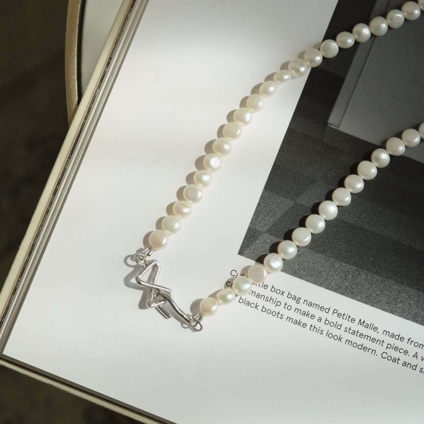 Ribboned Infinity Necklace