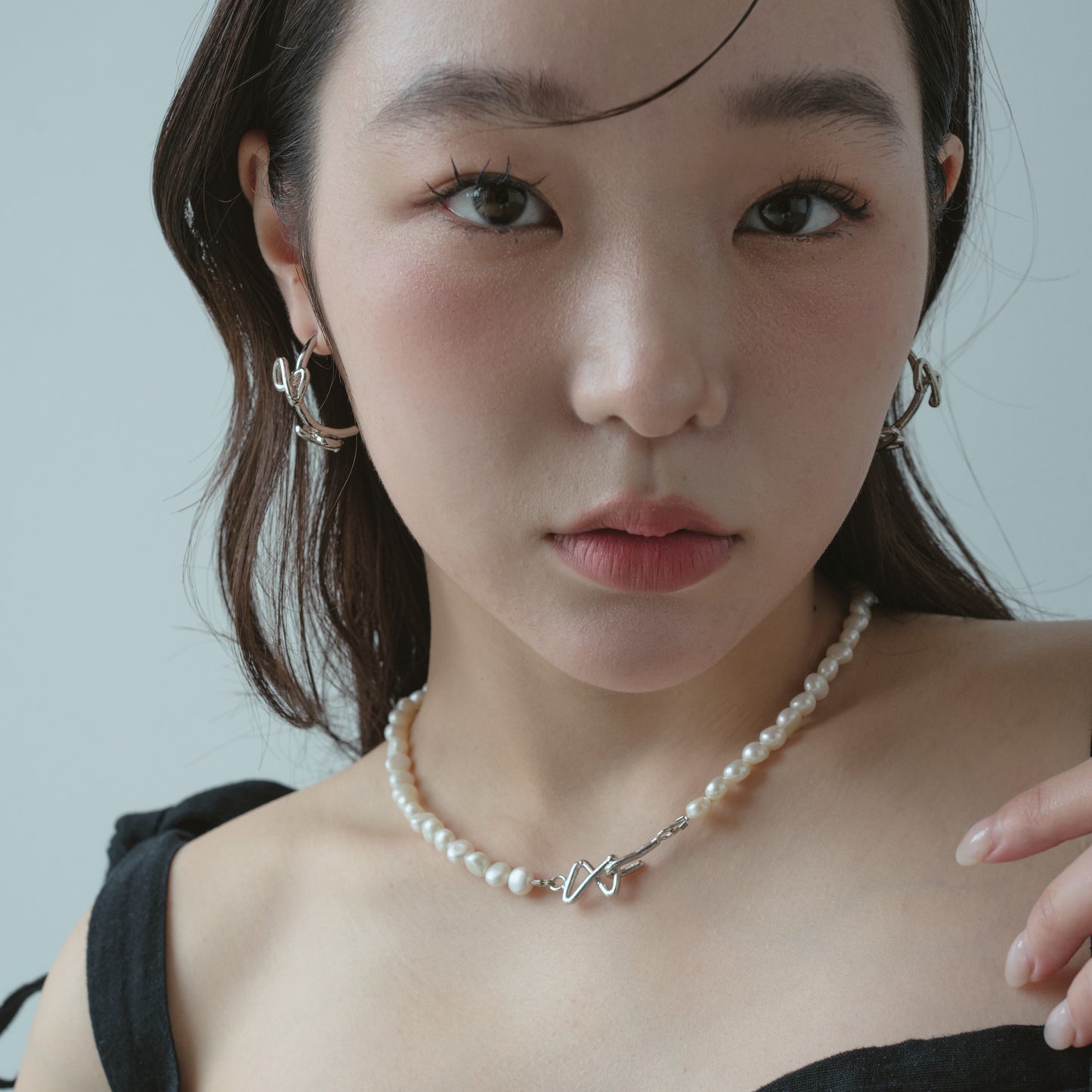 Ribboned Infinity Necklace