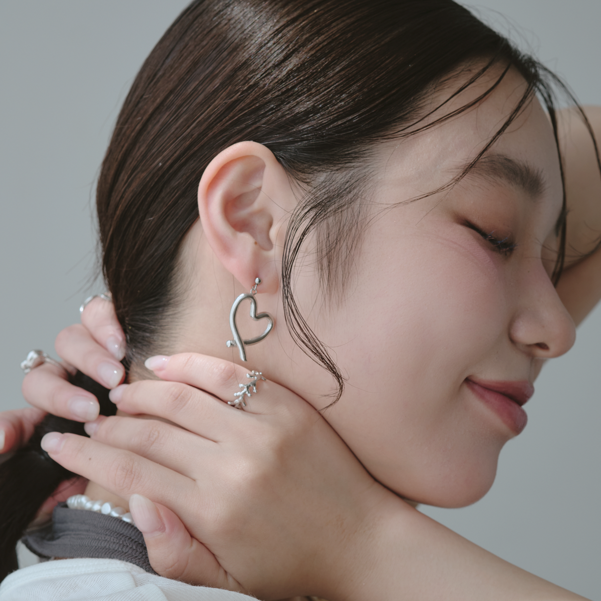 Scribble Heart Pierce/Earrings