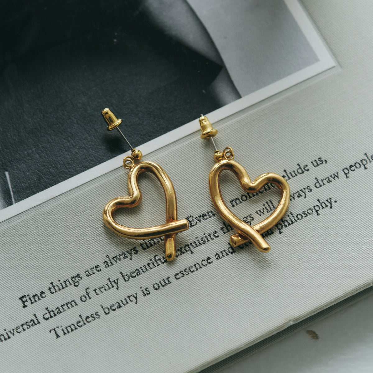 Scribble Heart Pierce/Earrings – HAPPY CAKE JEWELS