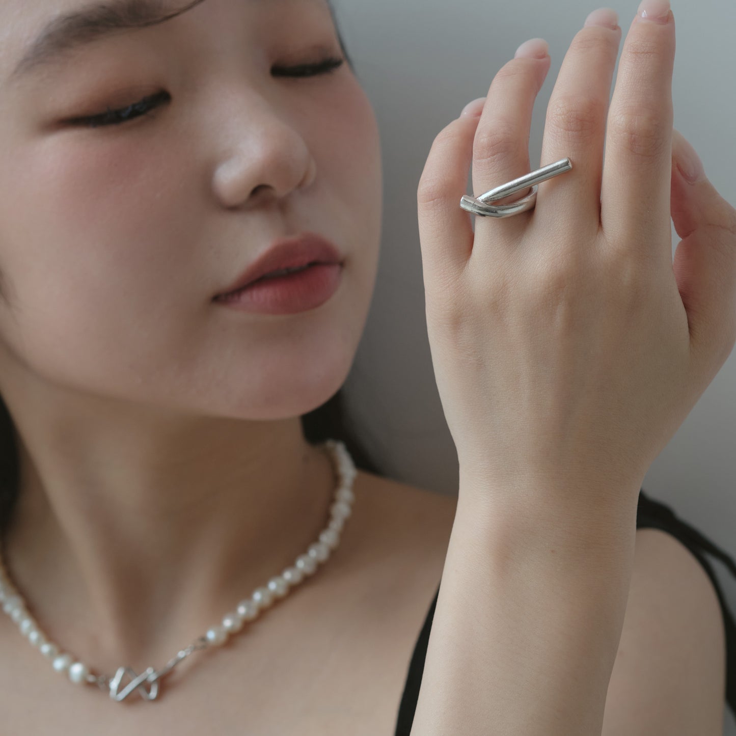 Ribboned Infinity Ring